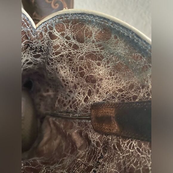 ARIAT Women’s Magnolia Western Boots Distressed Brown 7.5 B Rodeo Boho - Picture 13 of 16